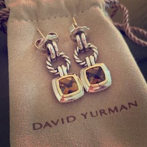 David Yurman Citrine Albion Drop Earrings